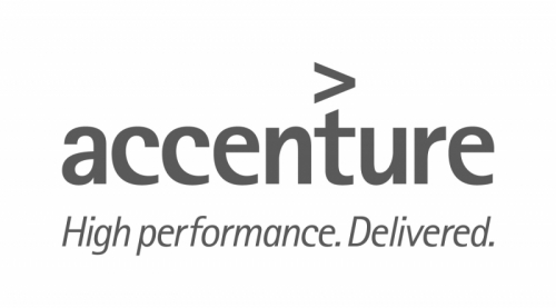 Logo spoločnosi Accenture, ktorá finančne podporila detský letný tábor