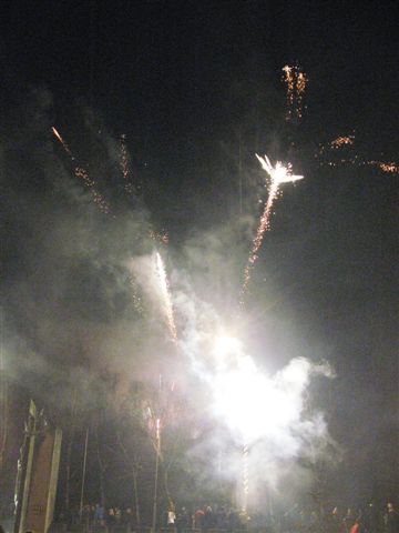 Privítanie nového roku 2010 na Námestí slobody.