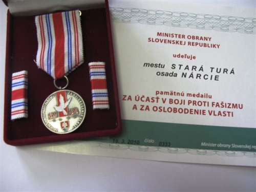 Pamätná medaila za vypálené Nárcie