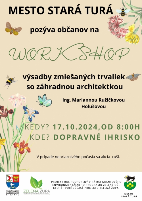 Workshop „Výsadba kvetinového trvalkového záhonu so záhradnou architektkou“