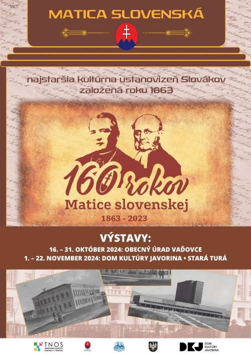 Výstava 160 rokov Matice slovenskej