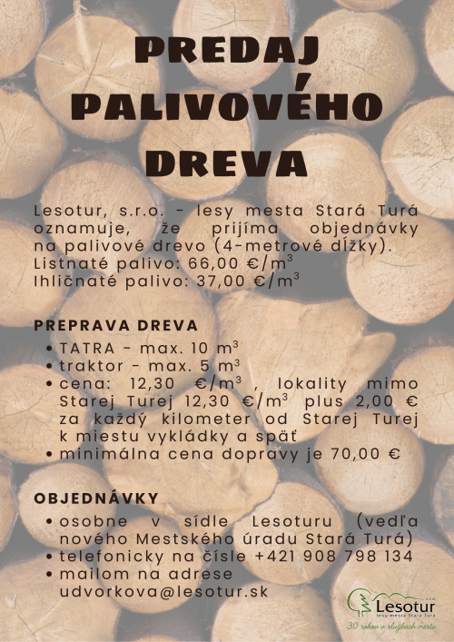 Predaj palivového dreva